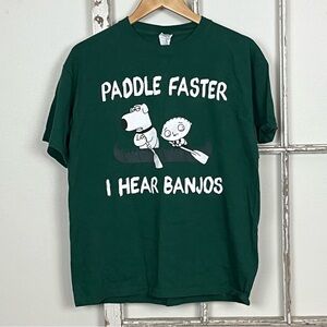 The Family Guy T-shirt large green unisex
